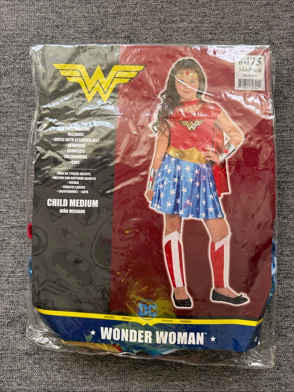 DC COMICS ORIGINALS 💙❤️WONDER WOMAN❤️💙 COSTUME SIZE MEDIUM (8-10)